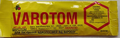 Препарат против варроатоза пчел Варотом Evrotom 10 пластин