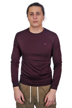 Лонгслів базовий 26-E6064-46 3XL бордовий