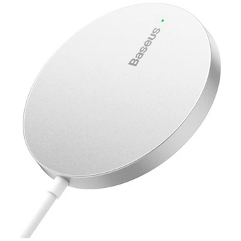 Зарядний пристрій Baseus Simple Mini3 Magnetic Wireless Charger 15W Silver (CCJJ040012) Baseus CCJJ040012 925799