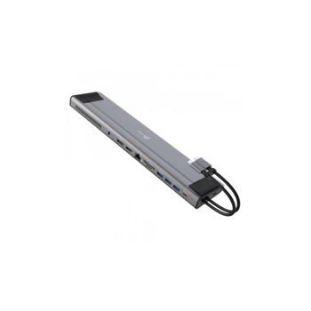 Порт-репликатор J5create Dock-Station USB-C 10Gbps, 12-in-1 (слот M2 NVMe/хаб/HDMI/DP/PD/картрид/LAN) (JCD552-N) J5create JCD552-N 926446