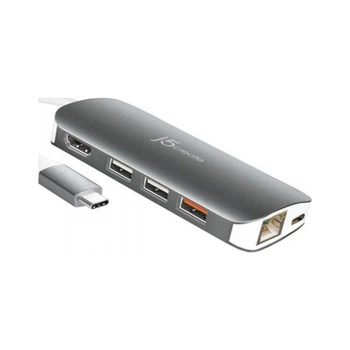 Порт-репликатор J5create Dock-Station USB-C 9-in-1 (хаб/HDMI/PD/картридер) (JCD383-N) J5create JCD383-N 926457