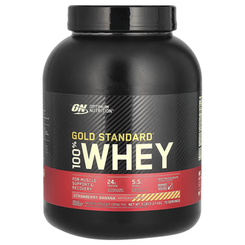 Комплексний Сироватковий Протеїн з ВСАА Gold Standard - 2270 г Полуниця - Банан (748927029864)