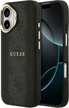 Etui Guess 4G Stripe MagSafe do Apple iPhone 17 Black (3666339520311)