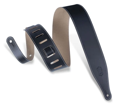 Ремень для гитары LEVY'S DM17-BLK TOP GRAIN SERIES GUITAR STRAP (Black)