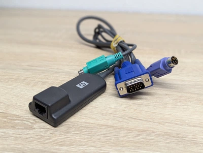 KVM кабель-адаптер HP RJ45 Video 2xPS2