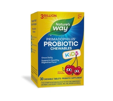 Пробиотики для детей со вкусом вишни Natures Way Primadophilus Probiotic Kids 30 таблеток в упаковке (VMD-1207140)