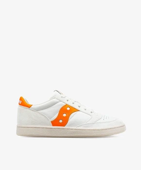Чоловічі низькі кеди Saucony Jazz Court S70671-5 шкіряні повсякденні кросівки Розмір 44.5 білі з помаранчевим