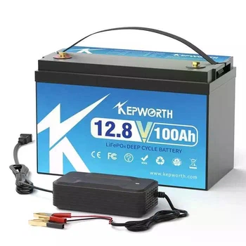 Аккумулятор Kepworth LiFePO4 12V 100Ah 1280W 332mm с зарядным устройством (литий железо фосфатный АКБ с BMS)