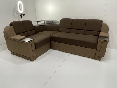 Кутовий диван Меркурій (255 х 185 см) Коричневий