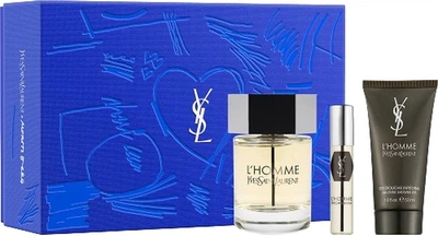 Набір для чоловіків Yves Saint Laurent L'Homme Туалетна вода 100 мл + Мініатюра Туалетна вода 10 мл + Гель для душу 50 мл (3614274121285)