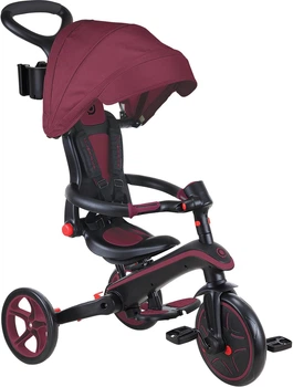 Триколісний велосипед Globber серії Learning Trike Foldable 4 в 1 Бордовий (732-202-2)