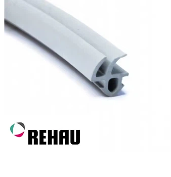 Уплотнительная резина притвора створки REHAU из EPDM-каучука серая, пог.м