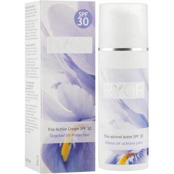 Trio-активний крем із сонцезахисним фактором SPF 30 Trio-active Cream Ryor 50 мл