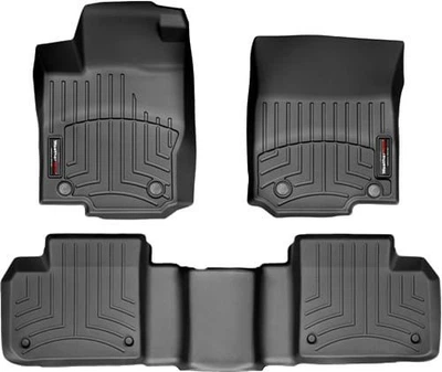 Килимки Weathertech Black для Mercedes-Benz ML-Class (W166) 2011-2015 / GLE-Class (W166) 2015-2019 / GL-Class (X166) 2012-2015 / GLS-Class (X166) 2015-2019 (1-2 ряд) (WT 444011-444012)