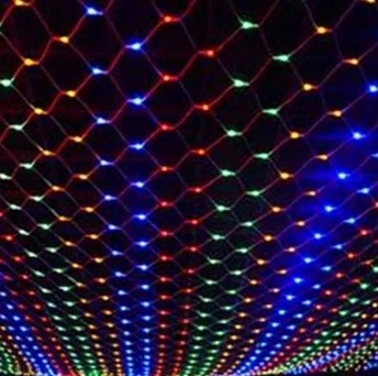 Гирлянда сетка LED 120 (провод прозрачный 8 режимов) 1,5 х 2м Разноцветный Unison (2-37)
