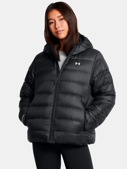 Куртка женская Under Armour Legend Down Hooded Jacket XS Черный 1385852-001