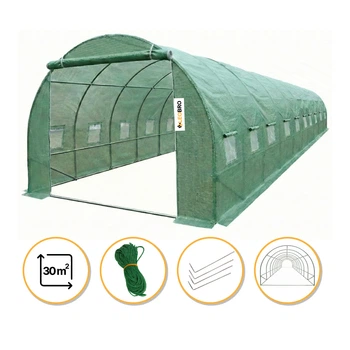 Садовая теплица парник LEOBRO усиленная Garden 30м2 Green (LB-G126-GRN)