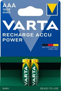 Акумулятор універсальний Varta Rechargeable Accu AAA 1000 мА/год BLI 2 Ni-MH (05703301402)