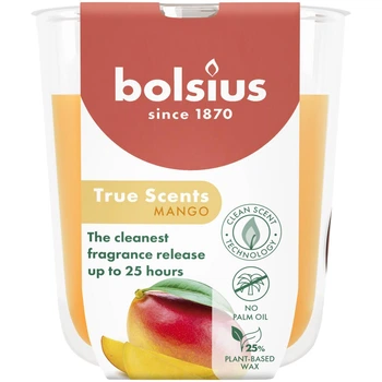 TRUE SCENTS Свічка в склі 8х7.3см аромат Манго (BOL-930310)
