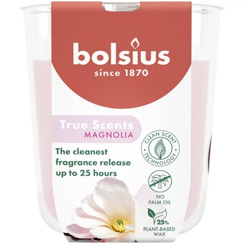 TRUE SCENTS Свічка в склі 8х7.3см аромат Магнолія (BOL-930304)