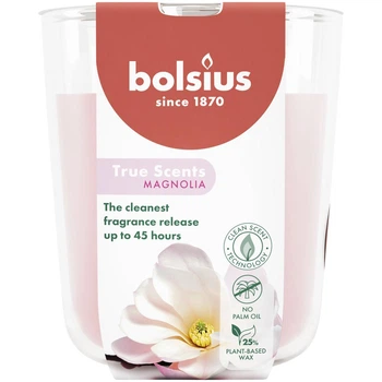 TRUE SCENTS Свічка в склі 9.7х8.5см аромат Магнолія (BOL-940304)