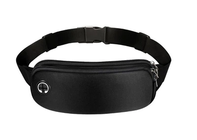 Сумка для бега с 2 карманами 22х10 см RunningBag Black (3614562)