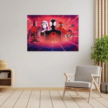 Плакат-постер с принтом Кавун Человек паук Паутина Вселенных Spider Man across the Spider Verse 3 A4 ПЛ000802(A4)