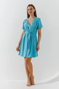 Халат жіночий Ellen LGM201/12/01/TTTIFFANY S Бірюзовий shop (2002000563514)