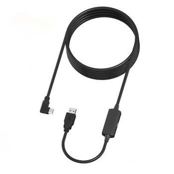 Кабель с усилителем Oculus Link USB 3.2 Type-C для Quest 2/3/Pro/Pico 4 9V 2A 5 м Черный (AC-5mGB9V2A)