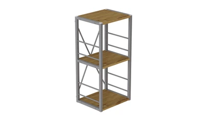 Этажерка Ferrum-decor Конект 73x34x28 см Дуб Артизан (XK00267)