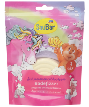 Шипучі таблетки для ванни SauBär 3×50 г 150 г