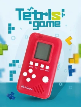 Ретро игра Тетрис Мини красный 23 игры высота 7,5 см