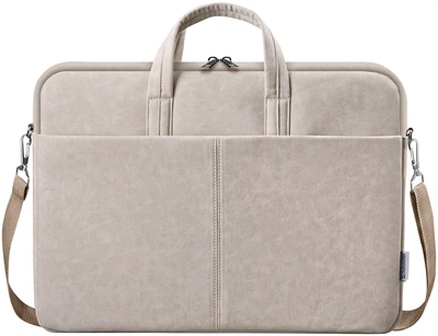 Сумка для ноутбука 15.6'' Defender Solid шкіра, кишеня, бежева