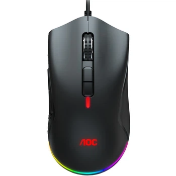 Мишка AOC GM530 ігрова 16000dpi 7кн RGB PMW3389 Kailh switch чорна (GM530B)