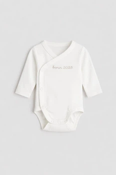 Боді H&M 1251996 62см білий 2025