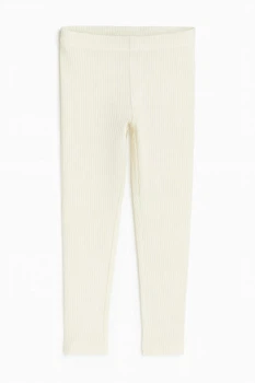 Лосини H&M 674886 134см білий рубчик