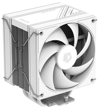 Кулер для процесора ID-Cooling FROZN A410 DW, White, 120 мм, 4 теплових трубок, алюміній/мідь, 500±200 ~ 2000±10% RPM, 29.85dB(A) Max, Intel: 1851, 1700, 1200, 115x, AMD: AM4/AM5, 152х98х120 мм, 4-pin PWM, до 230 Вт