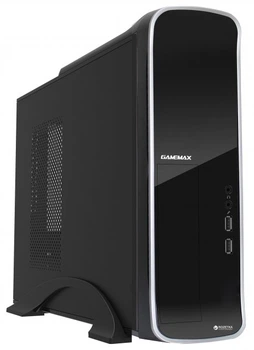 Корпус GameMax ST-610G Black, 300 Вт, Micro ATX / Mini ITX, 2xUSB 2.0, 1x80 мм