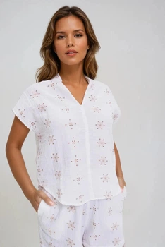 Блузка жіноча MOODO 4640 XL біла