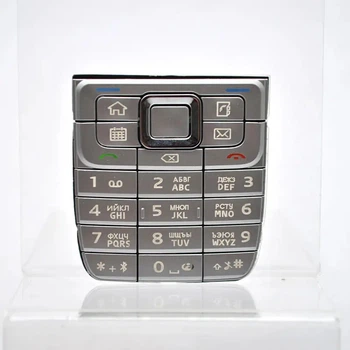 Клавіатура російська для Nokia E51 срібляста