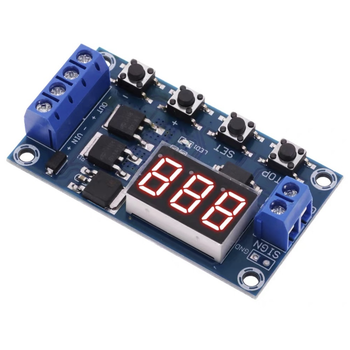 Модуль реле задержки времени HCM-M35 5–36V 15A с цифровым дисплеем