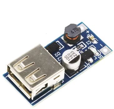 Модуль повышения мощности DC-DC для подзарядки от USB 5В 500 мА