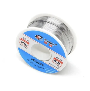 Припой с флюсом Kaina 0.8мм SOLDER CF-10 100г паяльная проволка Sn60Pb40
