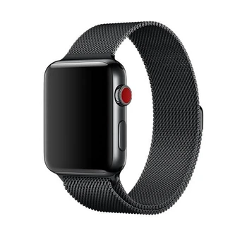 Ремінець Milanese Loop Metal Black для Apple Watch 42/44/45/46/49 мм чорний