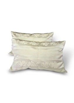 Комплект декоративных подушек Firanka Clasic Flowers 52х32см 2шт соломенный (п_0846)