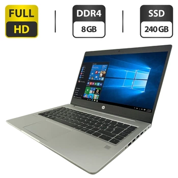 Ультрабук HP ProBook 440 G6 / 14" (1920x1080) IPS / Intel Core i5-8250U (4 (8) ядра по 1.6 - 3.4 GHz) / 8 GB DDR4 / 240 GB SSD / Intel HD Graphics 620 / WebCam б/у