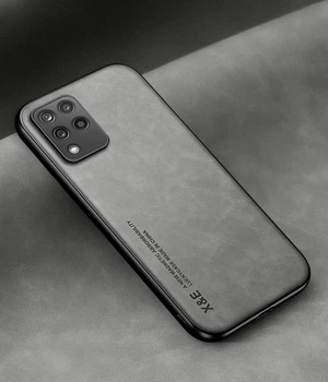 Шкіряний чохол XnE Samsung Galaxy M33 5G M336 з металевою вставкою Grey (34296-33)