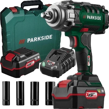 Ударний гайковерт PARKSIDE PASSK C4 + акумулятор 4Ah і зарядний пристрій 4.5A
