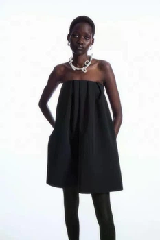 Сукня бандо COS pleated bandeau mini dress 1214073001 XS Чорний