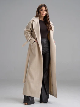Пальто ISSA PLUS 15489 3XL бежеве (issa2007682777259)
